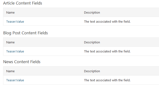 Три Field c одинаковой функциональностью